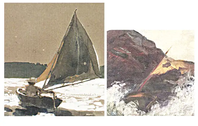 Skiff is similar to the one in Sailing by Moonlight.